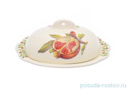 Маслёнка 22,5 х 15,5 см &quot;Artigianato ceramico /Гранат&quot; / 233000