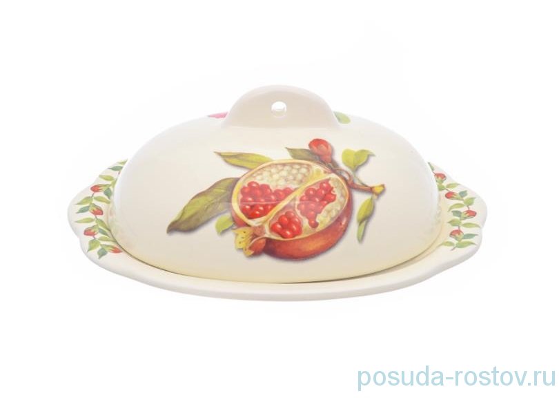 Маслёнка 22,5 х 15,5 см "Artigianato ceramico /Гранат" / 233000