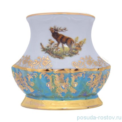 Салфетница 12 х 4 см &quot;Мария-Тереза /Охота зеленая&quot; R-L / 277299
