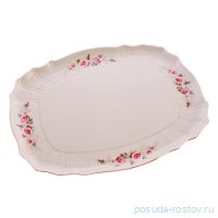 Поднос 40 х 32 см прямоугольный &quot;Бернадотт /Серая роза /золото&quot; / 043923