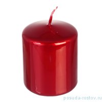 Свеча классическая 7 х 5,8 см (металлик красный) / 211947