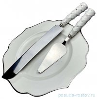 Столовые приборы 2 предмета /Лопатка, Нож для торта &quot;Северное сияние&quot; (подарочная упаковка)  / 375962