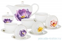 Чайный сервиз на 6 персон 14 предметов (без молочника) &quot;Flowers&quot; (подарочная упаковка) / 298460
