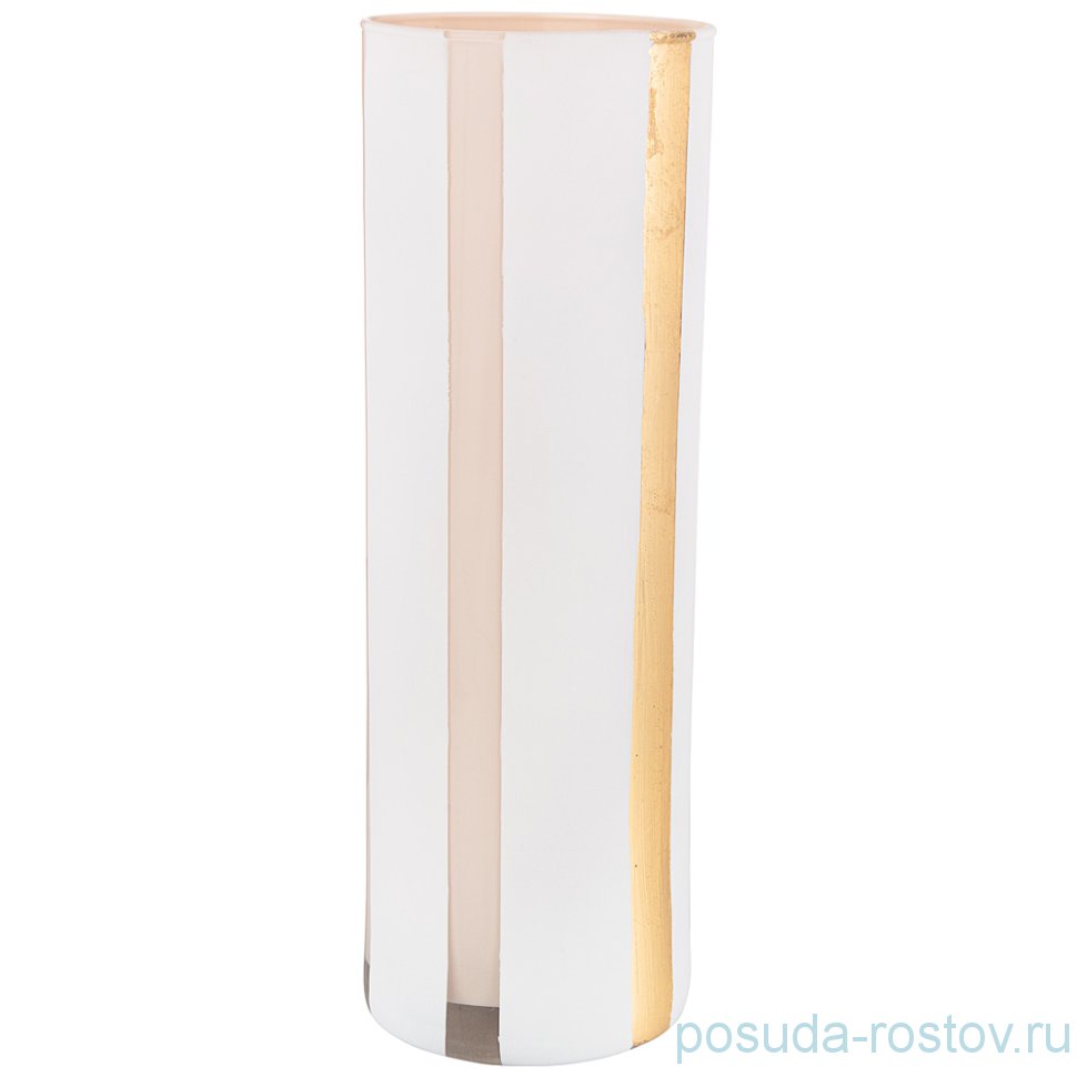 Ваза для цветов 10 х 30 см "Cilindro glamour white" / 269696