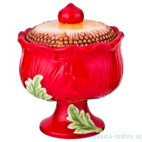 Сахарница 600 мл н/н &quot;маковый цвет&quot; / 190265