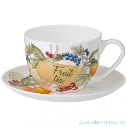 Набор чайных пар 330 мл 6 шт &quot;Fruit basket /Fruit  tea&quot; / 349095