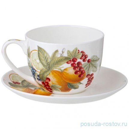Набор чайных пар 330 мл 6 шт &quot;Fruit basket /Fruit  tea&quot; / 349095