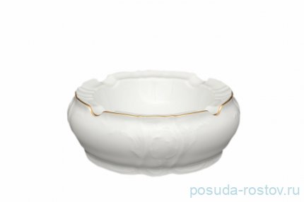 Пепельница 13 см &quot;Бернадотт /Отводка золото&quot; / 020040