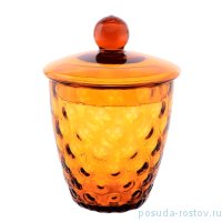 Конфетница 18 см с крышкой &quot;Эгерман /Янтарь&quot; / 163989
