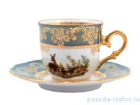 Кофейная чашка 100 мл 1 шт мокко &quot;Корона /Охота зелёная&quot; / 165553