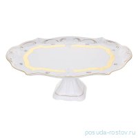 Поднос 41 см овальный н/н &quot;Офелия /Мелкие цветы /золото /3052&quot; / 330529