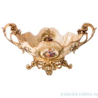 Фруктовница 42 х 22 х 22 см с ручками н/н бежевая / 253135