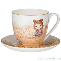 Чайная пара 430 мл 1 шт &quot;Fashion princess&quot; / 252084