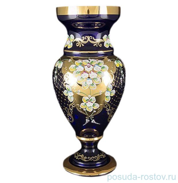 Ваза для цветов 35 см "Лепка синяя" / 038789
