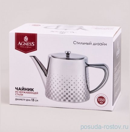 Заварочный чайник 1,35 л Agness / 373959