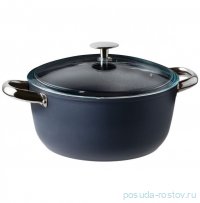 Кастрюля 24 см с крышкой 4,4 л &quot;Midnight Blue&quot; / 351782