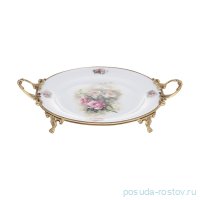 Блюдо 42 х 31 см круглое н/н с ручками &quot;Миниатюра&quot; / 279921