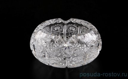 Пепельница 10 см &quot;Glasspo /Хрусталь резной&quot; / 039504