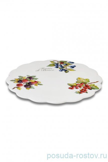 Блюдо для торта 34 см &quot;Artigianato ceramico /Лесные ягоды&quot; / 243562