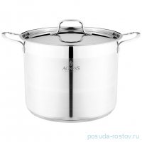 Кастрюля 28 x 24 см с крышкой 14 л индукционное дно Agness / 339531