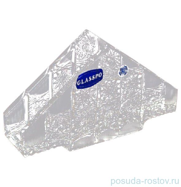 Салфетница 17 см "Glasspo /Хрусталь резной" / 011431