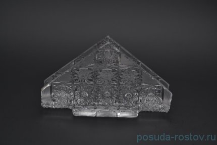 Салфетница 17 см &quot;Glasspo /Хрусталь резной&quot; / 011431