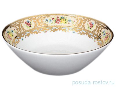 Набор салатников 19 см 6 шт &quot;Вена /Розочки на бежевом /с золотом&quot; / 119293