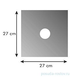 Защитная пластина для газовых плит 27 x 27 см 4 шт &quot;PRESTO&quot;  / 247502