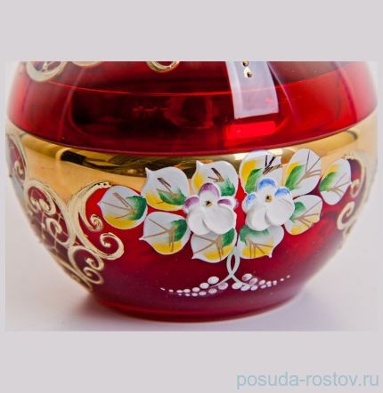 Вазочка с крышкой - груша &quot;Лепка красная&quot; маленькая / 046762