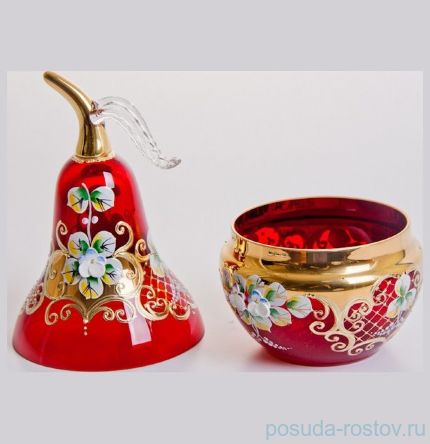 Вазочка с крышкой - груша &quot;Лепка красная&quot; маленькая / 046762