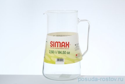 Кувшин для воды 2,5 л &quot;AGRA /Simax /Без декора&quot; / 135918