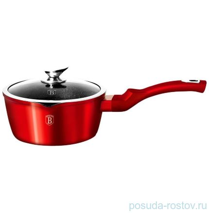 Ковш 16 см с крышкой &quot;Burgundy Metallic Line&quot; / 131620