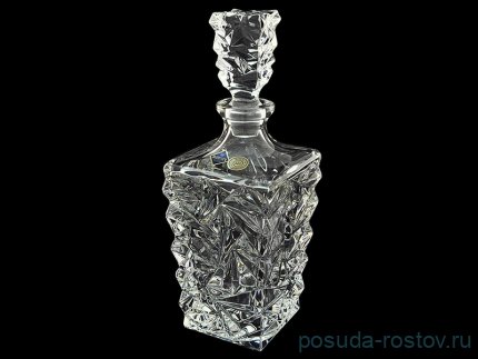 Графин для виски 900 мл &quot;Glacier /Без декора&quot; хрусталь Йиглава / 019185