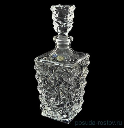 Графин для виски 900 мл &quot;Glacier /Без декора&quot; хрусталь Йиглава / 019185