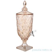 Лимонадница 17 х 17 х 47,5 см 3 л янтарная &quot;Muza ion /Ромбо&quot; / 255040