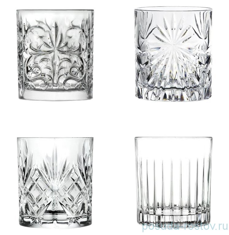 Стаканы для виски 360 мл 4 шт "MIXOLOGY /Без декора" / 137554