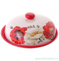 Блюдо для блинов 23 х 23 х 9,7 см с крышкой &quot;Маки-2&quot; / 345817