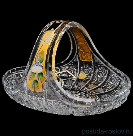 Корзинка 23 см &quot;Хрусталь с золотом&quot; / 033544