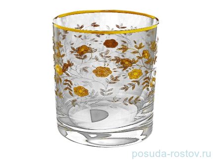Стаканы для виски 280 мл 6 шт &quot;Гольф /Золотые цветы&quot; / 029584