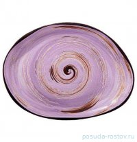 Блюдо 33 х 24,5 см Камень сиреневое &quot;Spiral&quot; / 327590