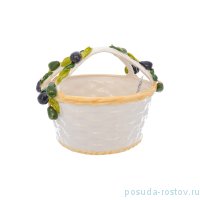 Корзина 33 х 28 см круглая &quot;Оливки&quot; / 246718