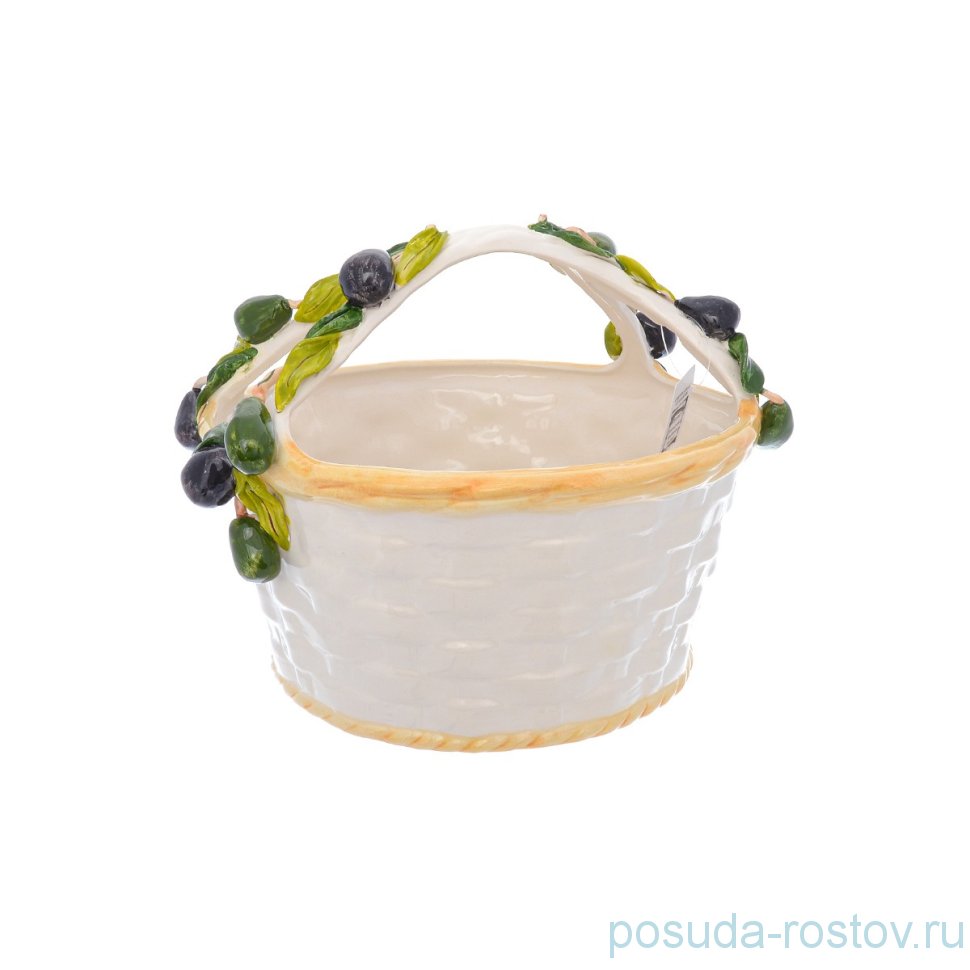 Корзина 33 х 28 см круглая "Оливки" / 246718