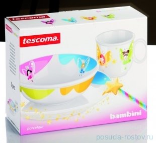 Детский набор 3 предмета &quot;Tescoma /BAMBINI /Феи&quot; / 141936