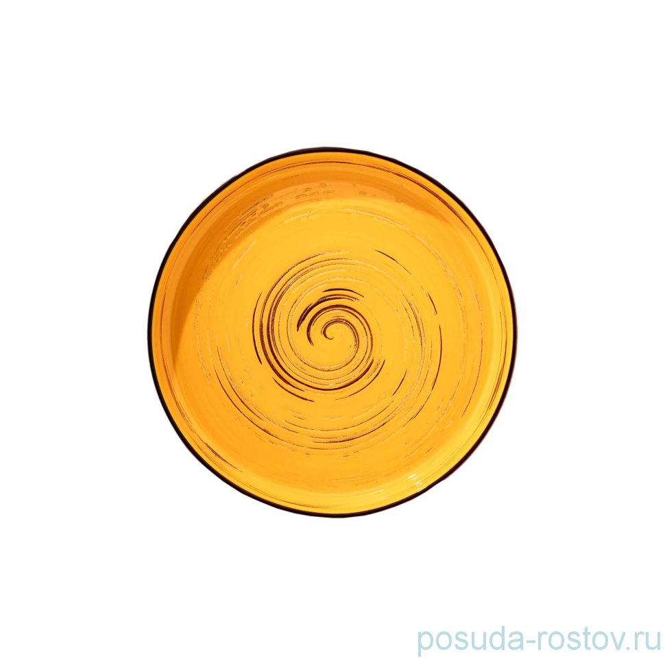 Тарелка 23 см жёлтая "Spiral" / 261603