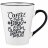 Кружка 400 мл белая с черной ручкой &quot;Coffee is a...&quot; / 330238