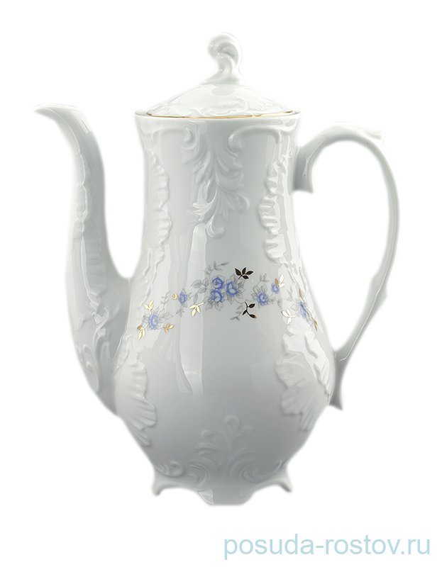 Кофейник 1,2 л "Рококо /Голубой цветок" / 061486