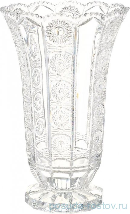 Ваза для цветов 35,5 см н/н &quot;VICTORIA 500 PK&quot; богатая шлифовка / 104562