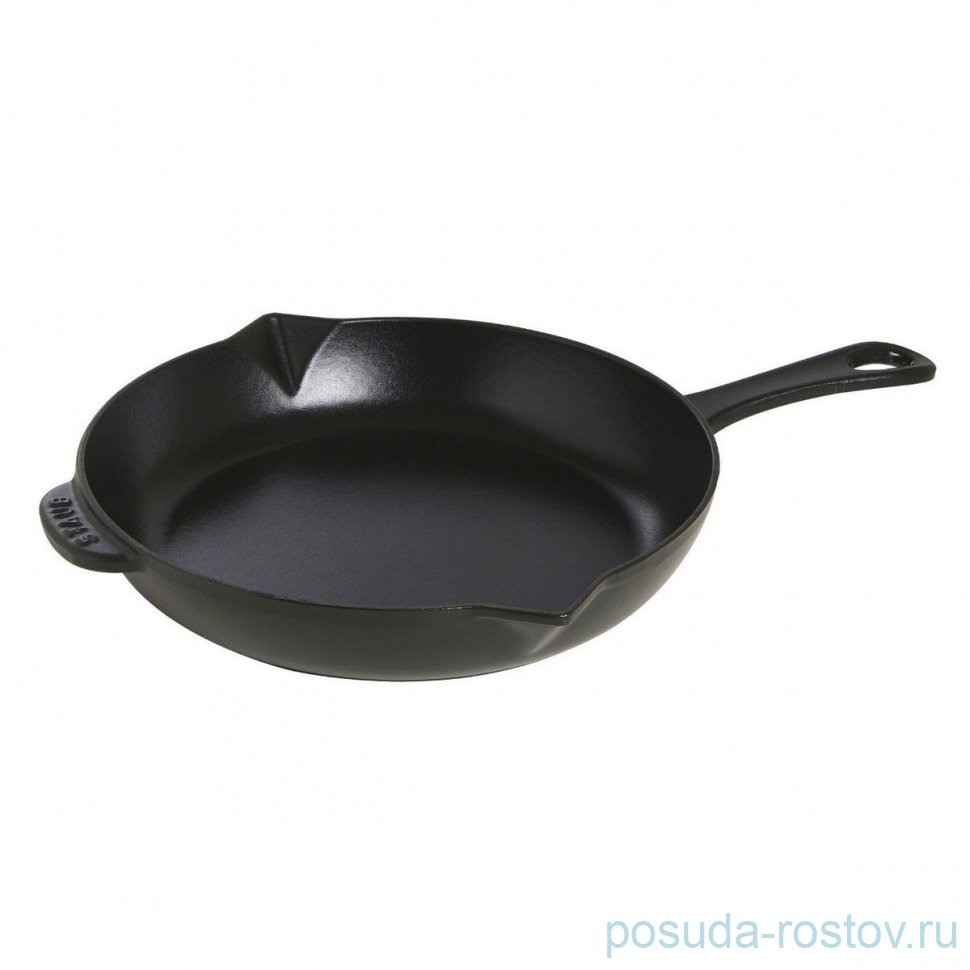 Сковорода 26 см с чугунной ручкой чёрная "STAUB" / 275966