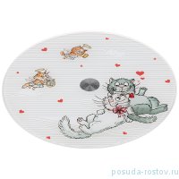 Блюдо 25 х 2,5 см вращающееся &quot;Романтика&quot; / 224889