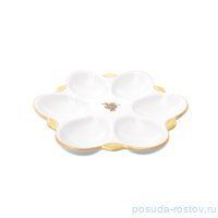 Блюдо для яиц 15 см &quot;Корона /Золотая роза&quot; / 212745